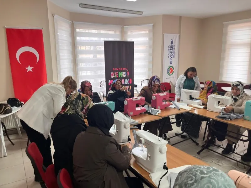 Malatya Büyükşehir Belediyesinden kadınlara yönelik dikiş atölyesi