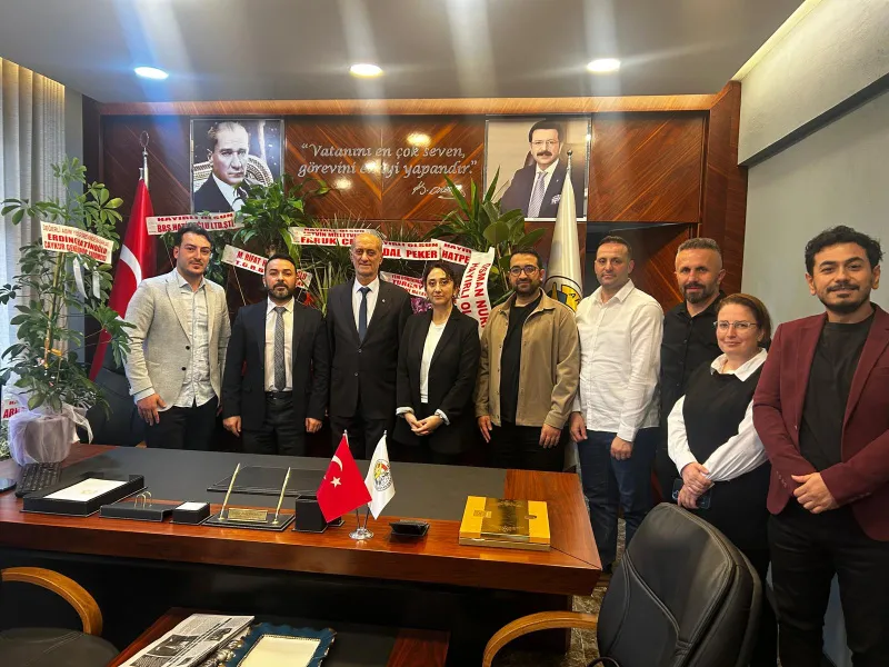 Arhavi Ticaret ve Sanayi Odası’nın yeni yönetimine hayırlı olsun ziyareti yapıldı