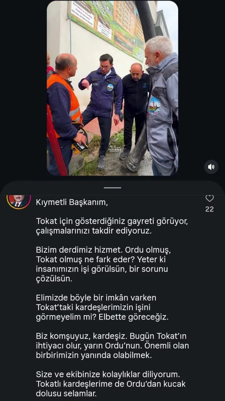 Ordu Büyükşehirin Kanal Temizleme Aracı Tokat’ta 30 Yılı aşkın sorunu çözdü