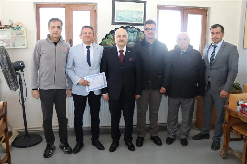 Kaymakam Yıldız’dan İlçe Tarım Müdürü Çakır’a veda yemeği