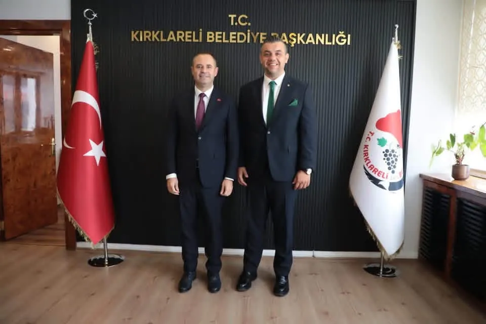 Kırklareli Ticaret ve Sanayi Odası Başkan Nişikli ve meclis üyesi adayları oda seçimleri öncesinde ziyaretine geldiler