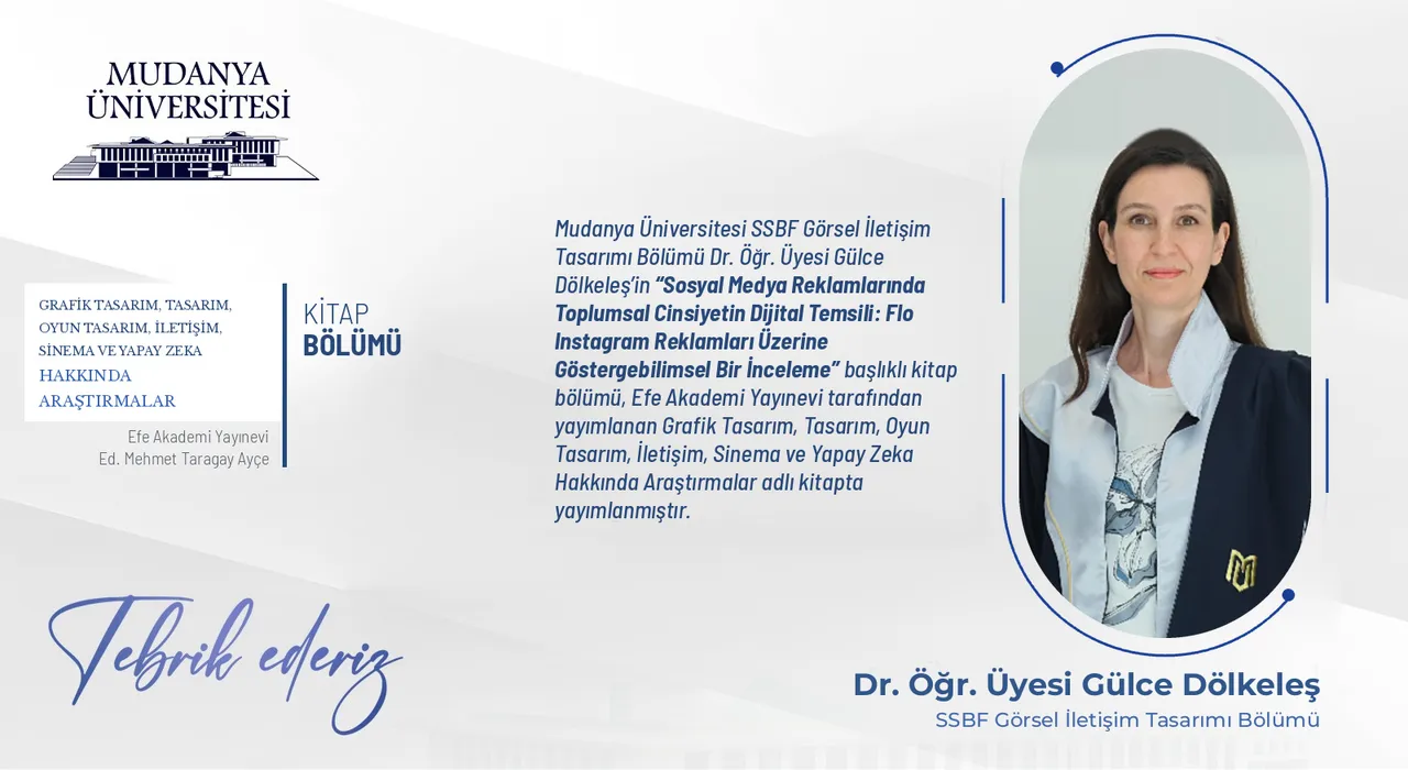 Gülce Dölkeleş’in kitap bölümü Efe akademi yayıncılık tarafından yayımlandı