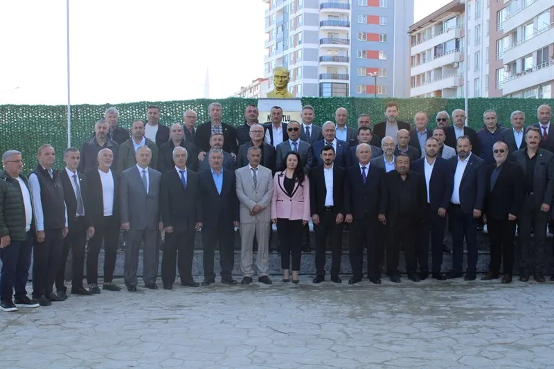 19 Ekim Muhtarlar Günü çelenk sunma töreni