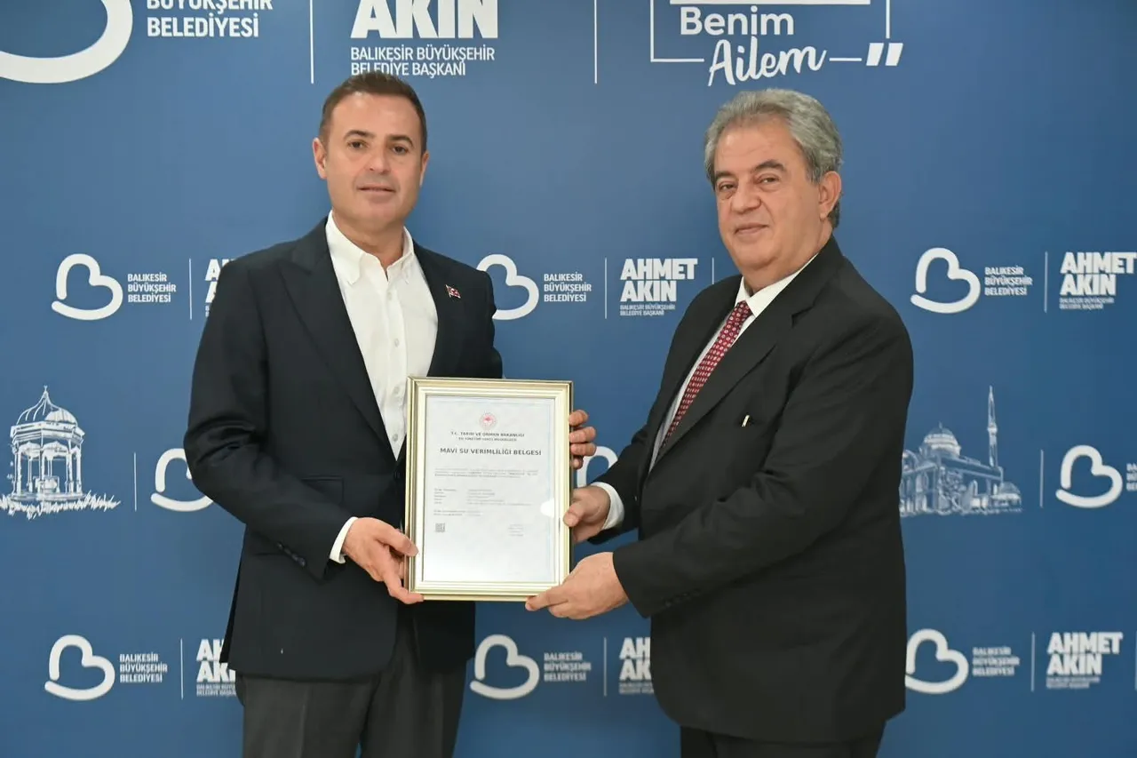 Ahmet Akın’ın Sürdürülebilir Su yönetimi vizyonu belgelendi
