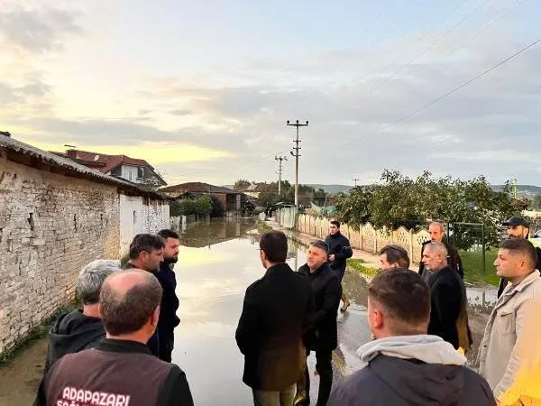 Akçakamış Mahallesi’nde taşkın sonrası inceleme