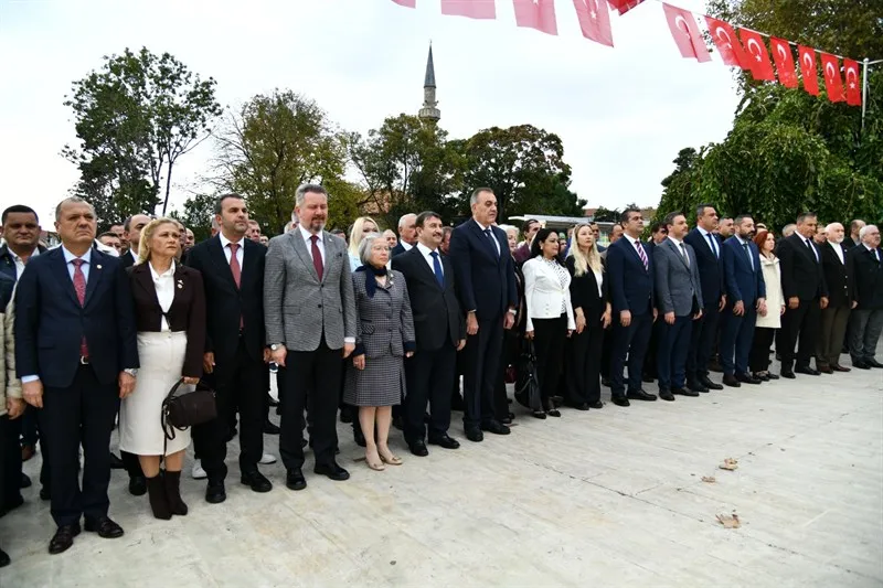 19 Ekim Muhtarlar Günü çelenk sunma töreni düzenlendi