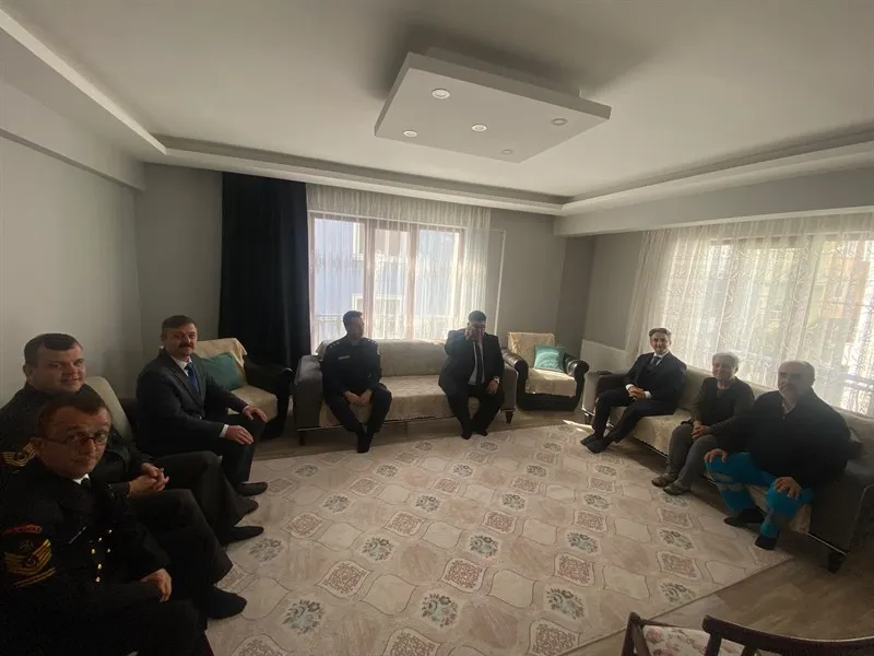 Şarköy Kaymakamı Erdoğan, şehit ailemiz ve kahraman gaziye ziyaretleri