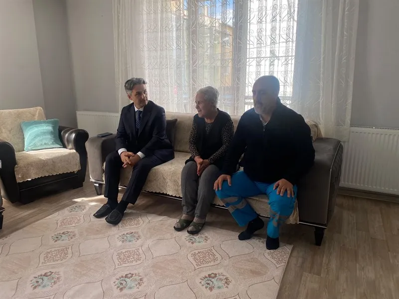 Şarköy Kaymakamı Erdoğan, şehit ailemiz ve kahraman gaziye ziyaretleri