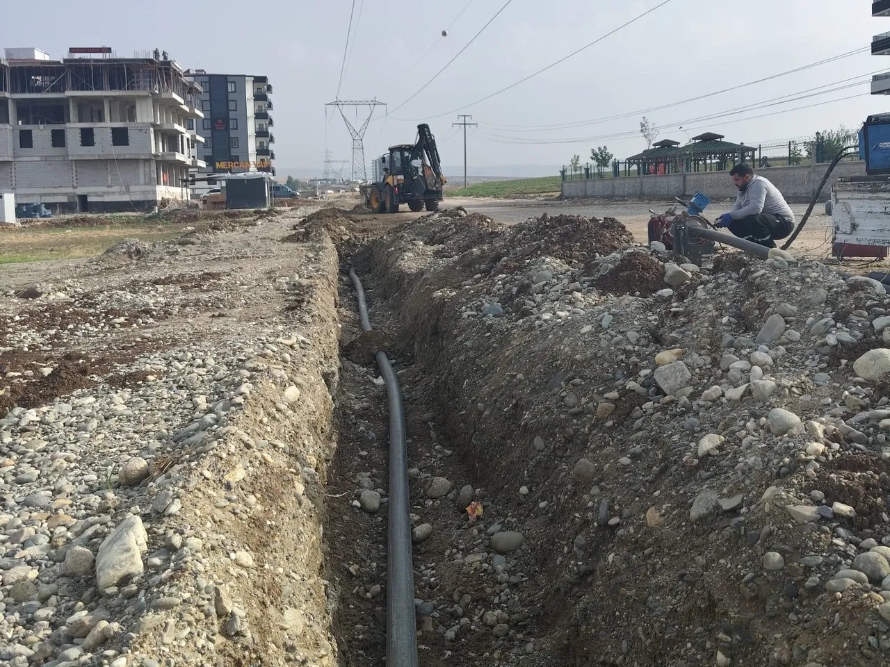 BASKİ’den Bayındır Mahallesi’nde ana hat çalışması