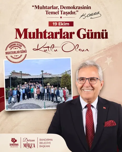 Muhtarlar Günü kutlu olsun