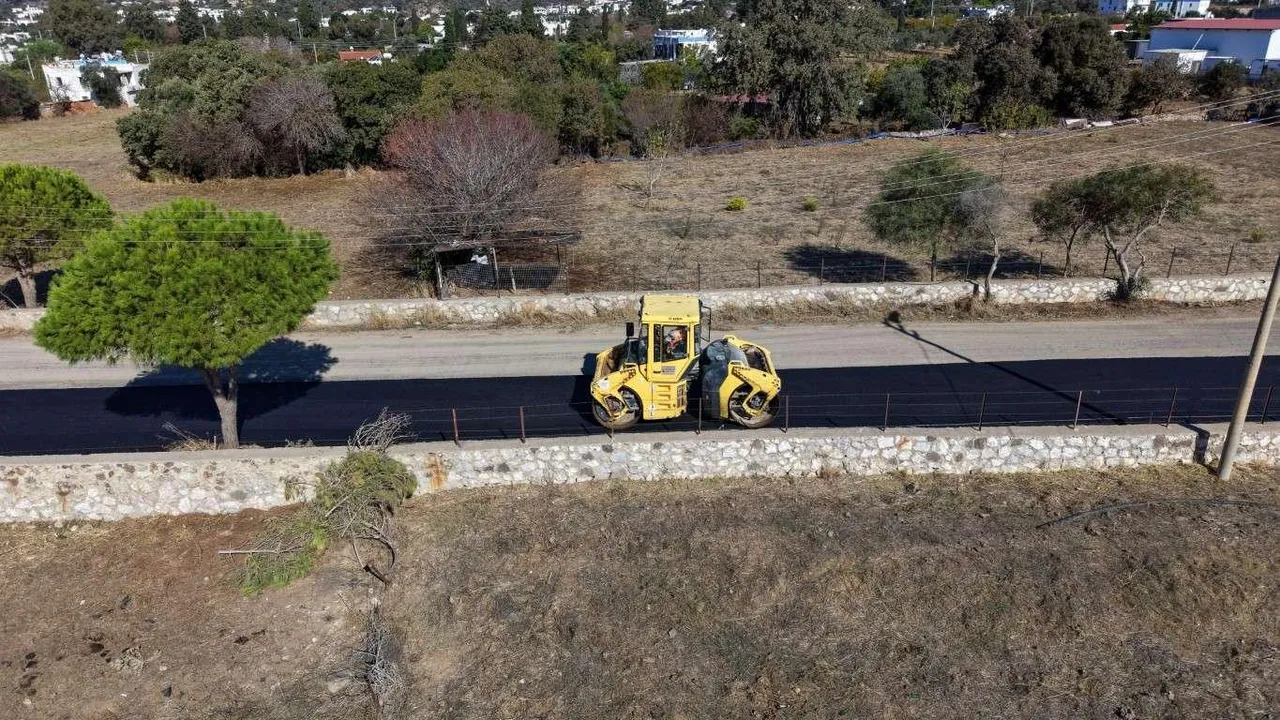 Bodrum’un Beş Mahallesinde üstyapı çalışmaları sürüyor
