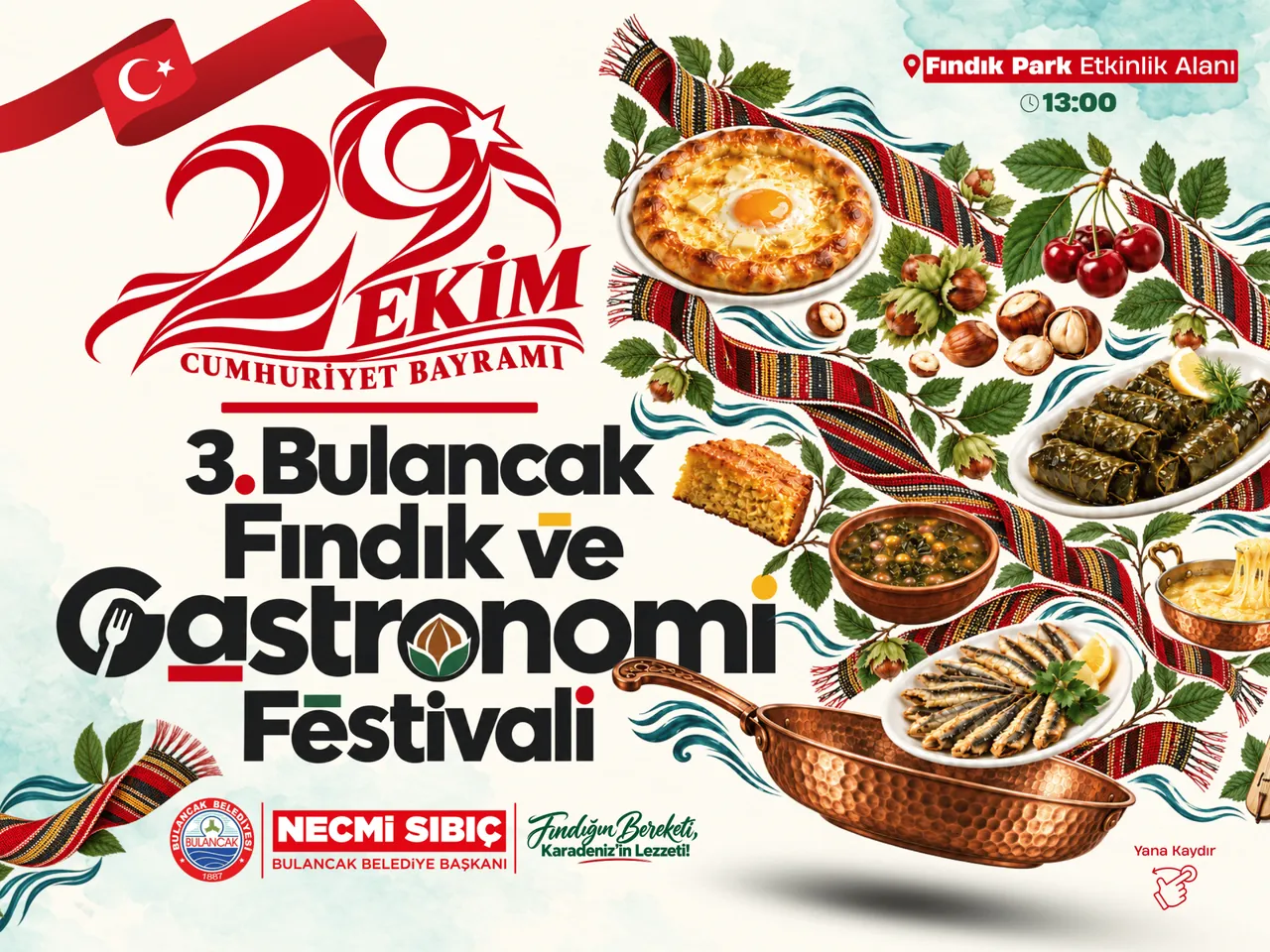 Bulancak’ta Cumhuriyet Coşkusu Fındık ve Gastronomi Festivali ile taçlanacak