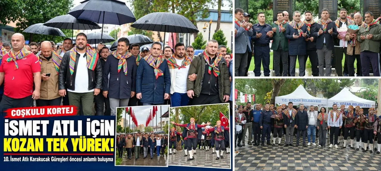 Kozan’da İsmet Atlı için kortej