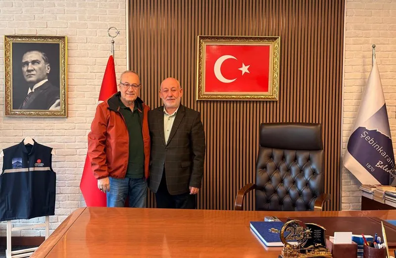 Gazeteci Haldun Domaç, Şebinkarahisar Belediyesini ziyaret etti