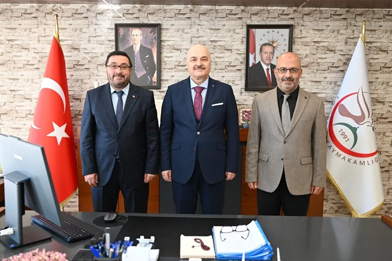 Kaymakam Yıldız’a İl Müftüsü Eviş’ten ziyaret