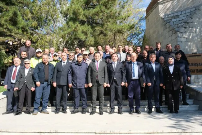 19 Ekim Muhtarlar Günü kapsamında Alemşah Çay Bahçesi’nde düzenlenen buluşma programı