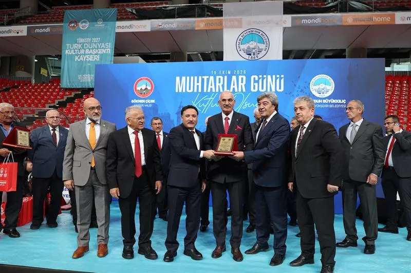 Talas Kaymakamı Memiş 19 Ekim Muhtarlar Günü programına katıldı