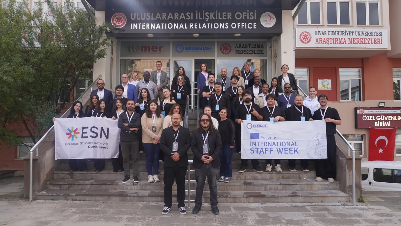 7. Erasmus+ Uluslararası Personel Haftası Sivas Cumhuriyet Üniversitesinde yapıldı