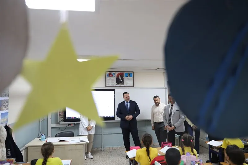 Kaymakam Şahin Akşemsettin İmam hatip ortaokulunda öğrencilerle buluştu