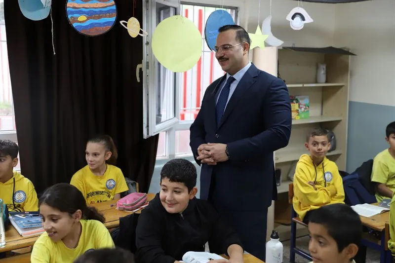 Kaymakam Şahin Akşemsettin İmam hatip ortaokulunda öğrencilerle buluştu