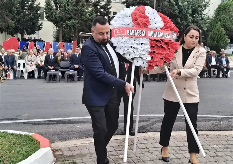 Babaeski de Muhtarlar Günü yapılan törenle kutlandı