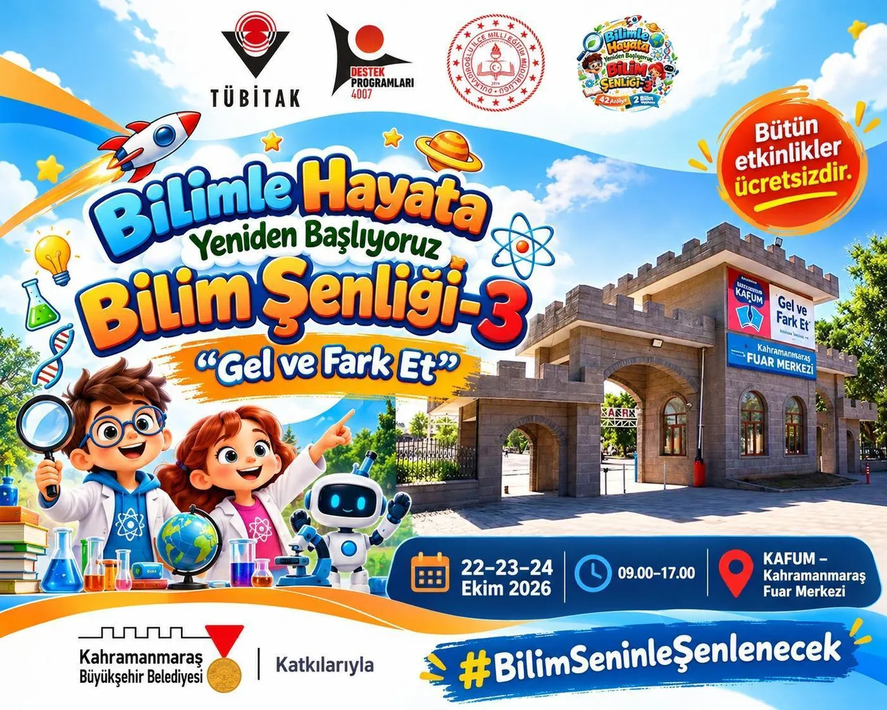 SÜRBİLFEST ile bilimin rüzgârı Kahramanmaraş’ta esecek