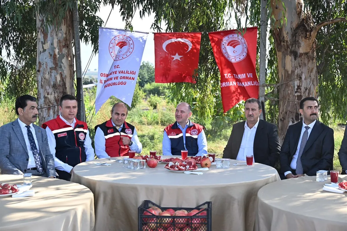 Vali Serdengeçti, Cevdetiye beldede düzenlenen nar hasadı programına katıldı