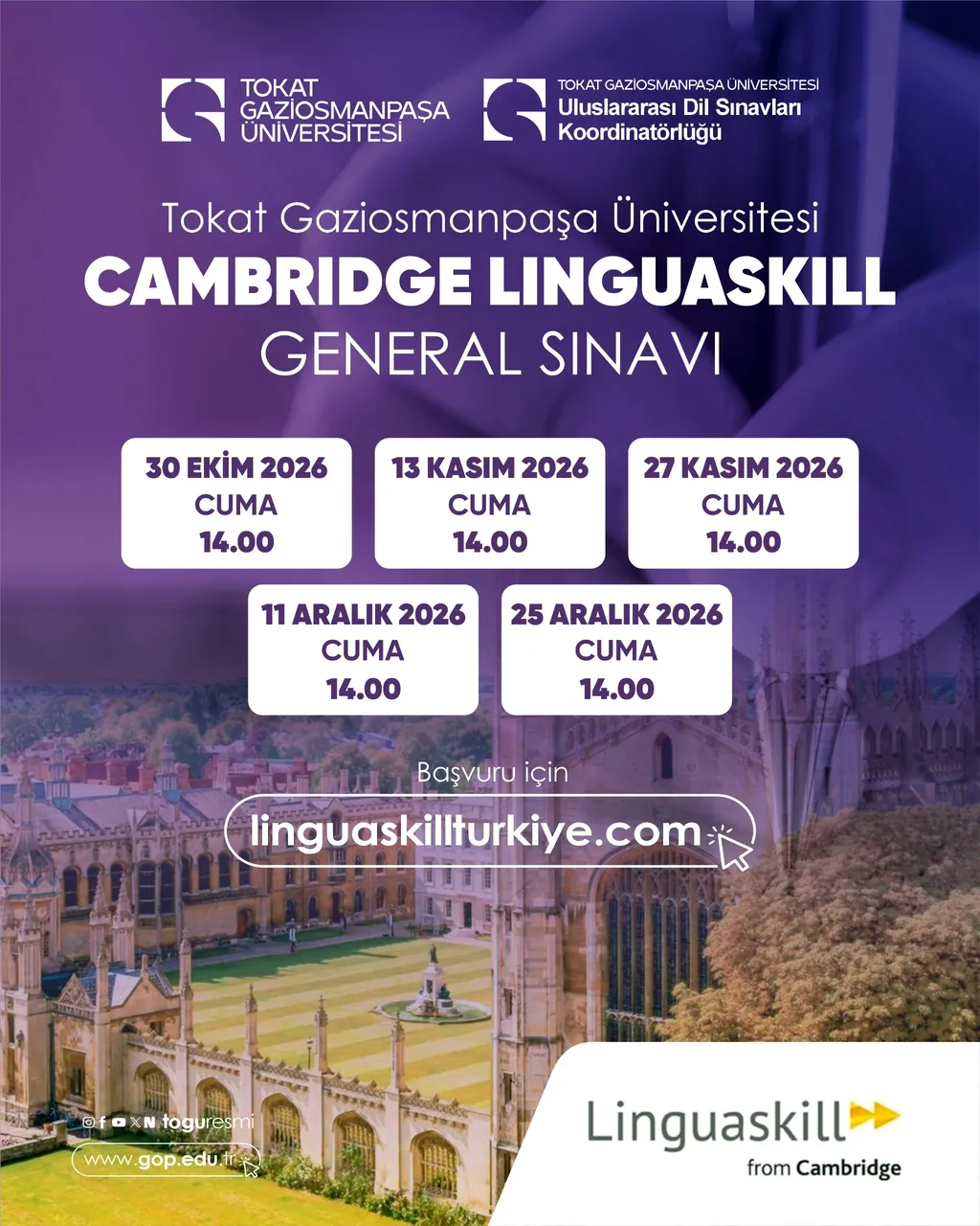 Cambridge Linguaskill General İngilizce Sınavı TOGÜ’de uygulanmaya başlıyor