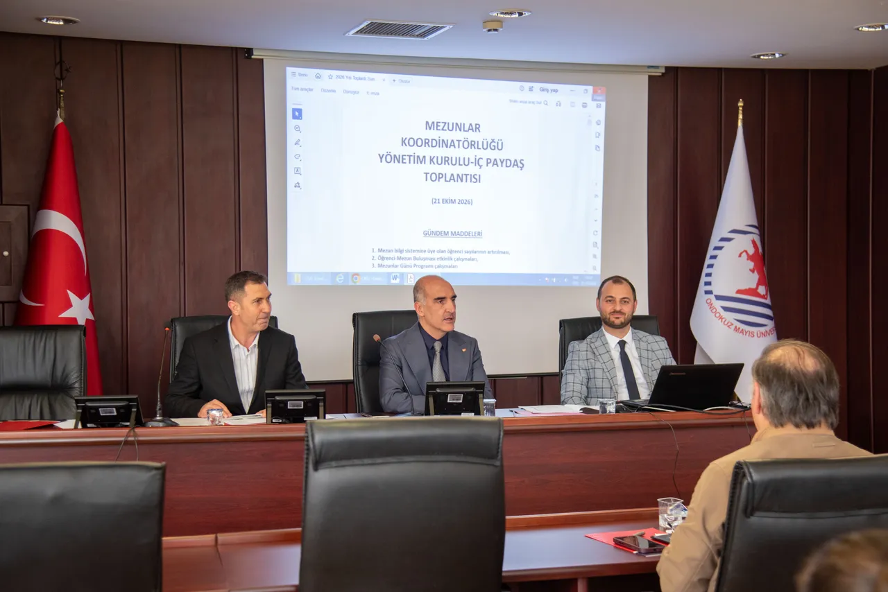 OMÜ Mezunlar Koordinatörlüğünün 2026 Yılı Yönetim Kurulu ve İç paydaş toplantısı yapıldı