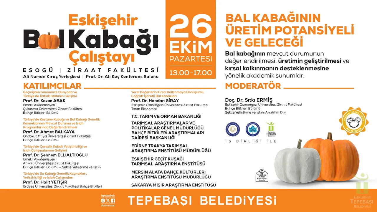 Bal kabağının geleceği akademisyenlerle Eskişehir’de konuşulacak