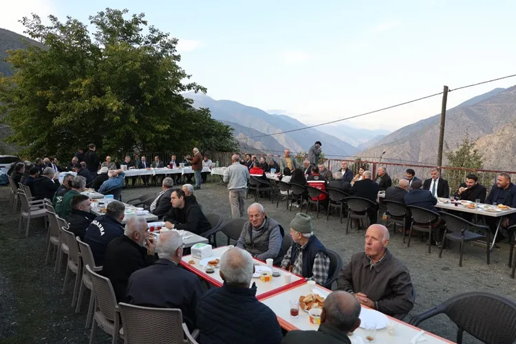Artvin Valisi Ergün, Yusufeli Yağcılar Köyü’nde zeytin hasadına katıldı