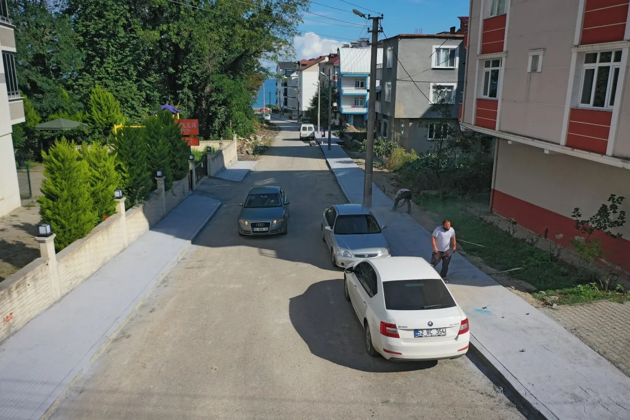 Fatsa Dolunay’a 4 KM kaldırım