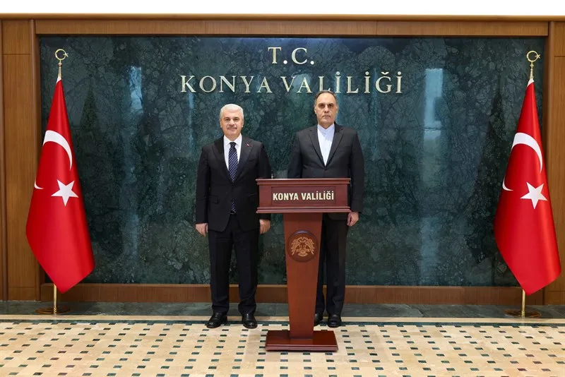 İran İslam Cumhuriyeti Ankara Büyükelçisi Mohammad Hassan Habıbollah Zadeh, Vali Akın'ı ziyaret etti