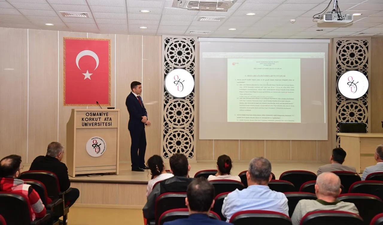 Osmaniye Korkut Ata Üniversitesinde ÖSYM bilgilendirme toplantısı yapıldı