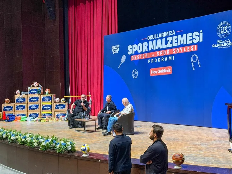 Okullara Spor malzemesi desteği ve Spor söyleşisi programı düzenlendi