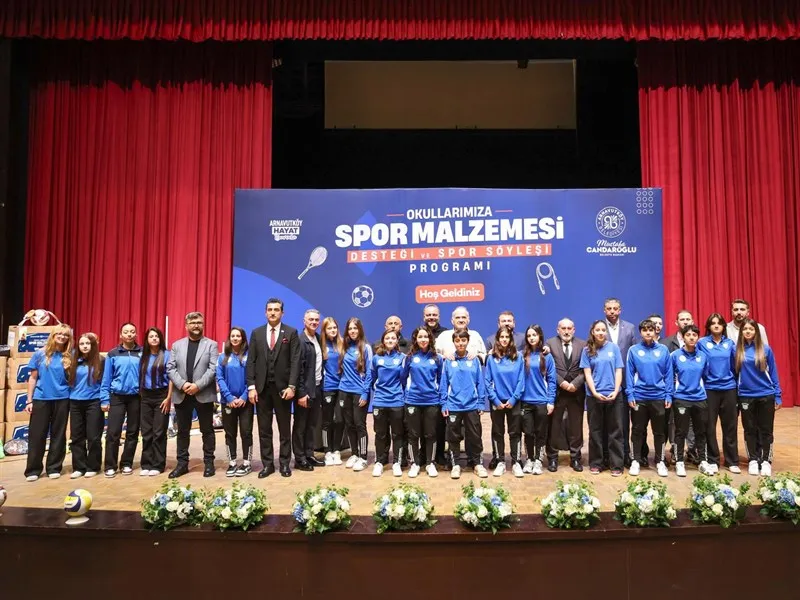 Okullara Spor malzemesi desteği ve Spor söyleşisi programı düzenlendi