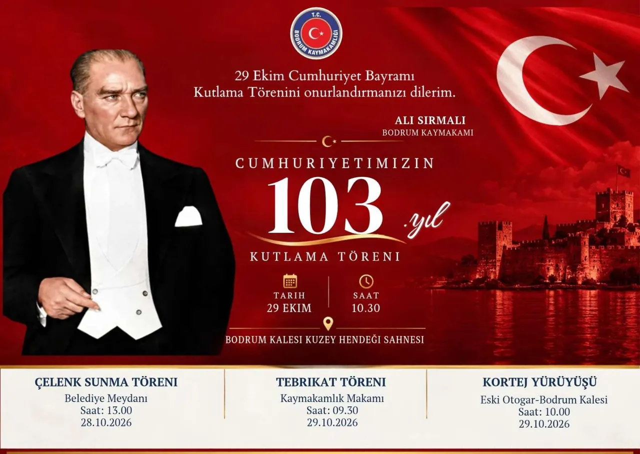 Bodrum’da Cumhuriyet Bayramı coşkusu
