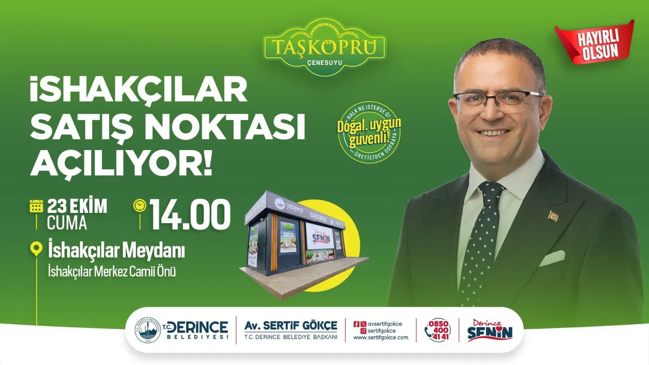 DERTAın 11. satış noktası İshakçılar´da açılıyor