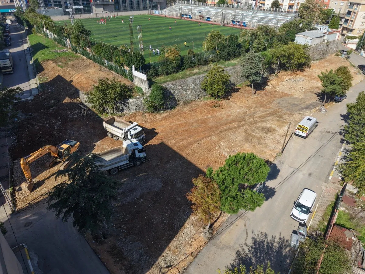 236. Parkın yapımına başlandı