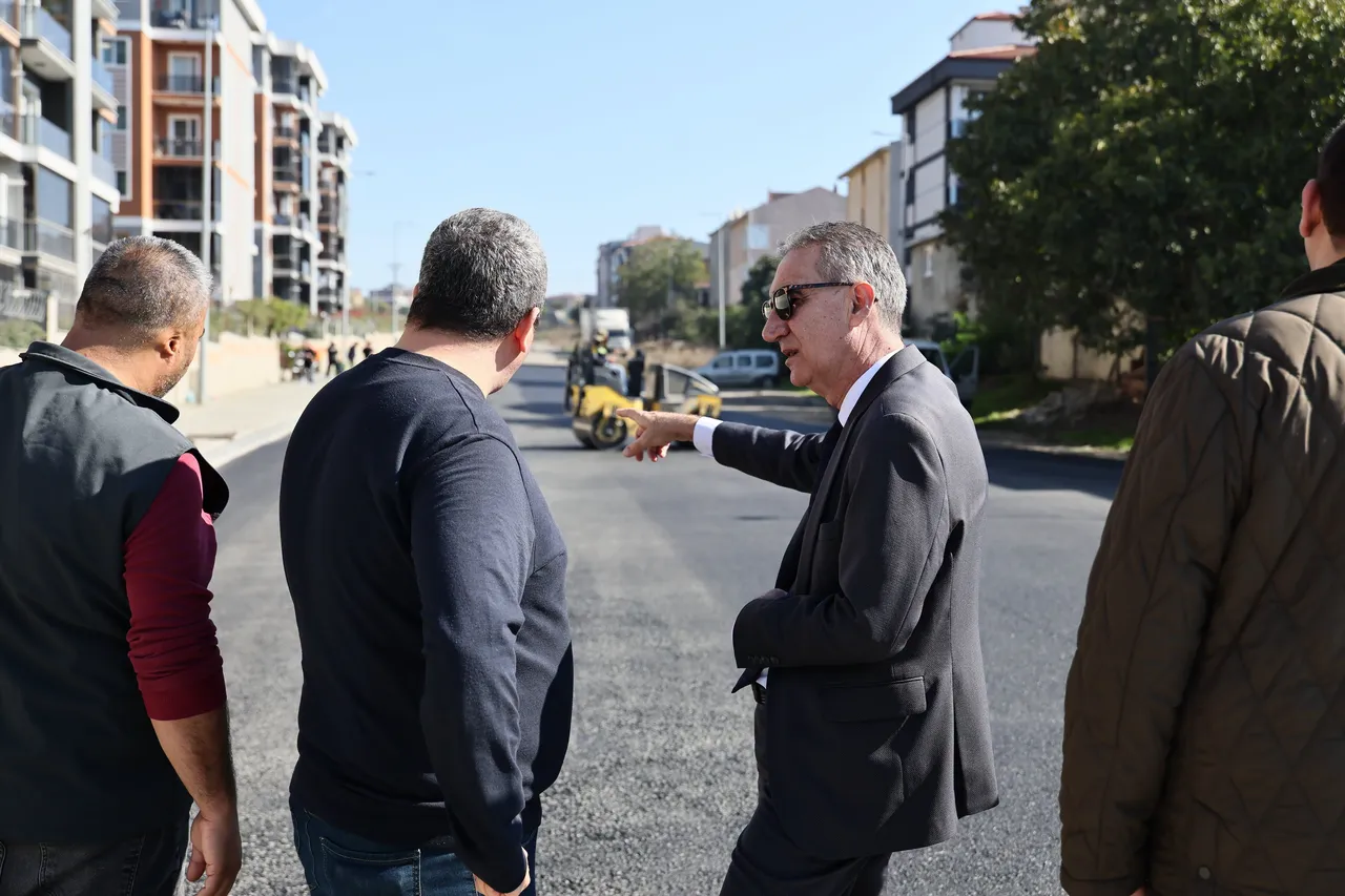 Silivri Belediyesi’nden Mimarsinan Mahallesi’nde asfaltlama çalışması