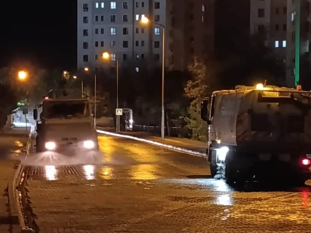 Temizlik ekiplerinden kapsamlı temizlik çalışması