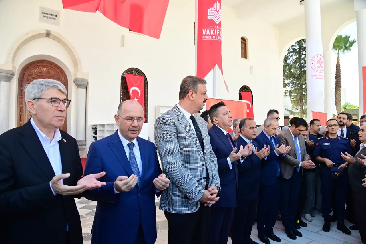 Osmaniye Korkut Ata Üniversitesi Rektörü, Tarihi Envar-ül Hamit Camii’nin yeniden ibadete açılış törenine katıldı
