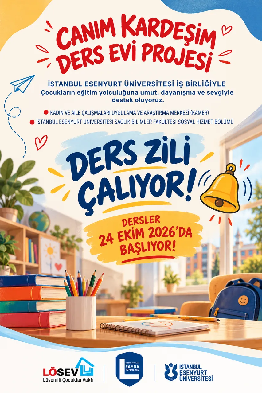 Canım Kardeşim Ders Evi Projesi’nde Ders Zili Çalıyor