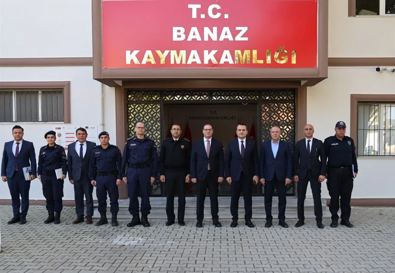 Okul güvenliği denetimleri kapsamında Banaz'a ziyaret yapıldı