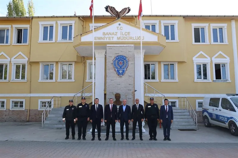 Okul güvenliği denetimleri kapsamında Banaz'a ziyaret yapıldı