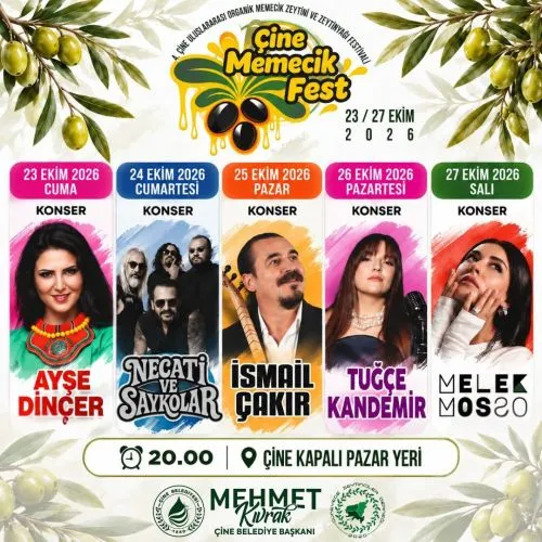 Çine Belediyesi, 23-27 Ekim tarihleri arasında 4. Çine Memecik Fest’te buluşuyor