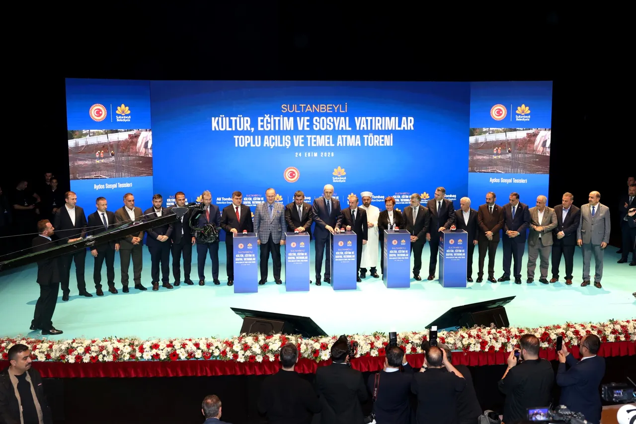 Sultanbeyli Kültür, eğitim ve sosyal yatırımlar toplu açılış ve temel Atma Töreni gerçekeleştirildi