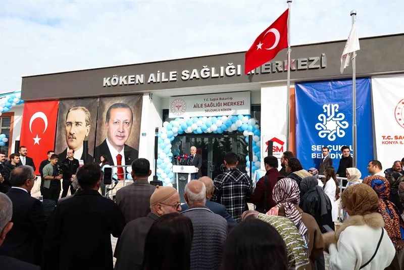 Konya Valisi Akın, Selçuklu Köken Aile Sağlığı Merkezi’nin açılışını yaptı