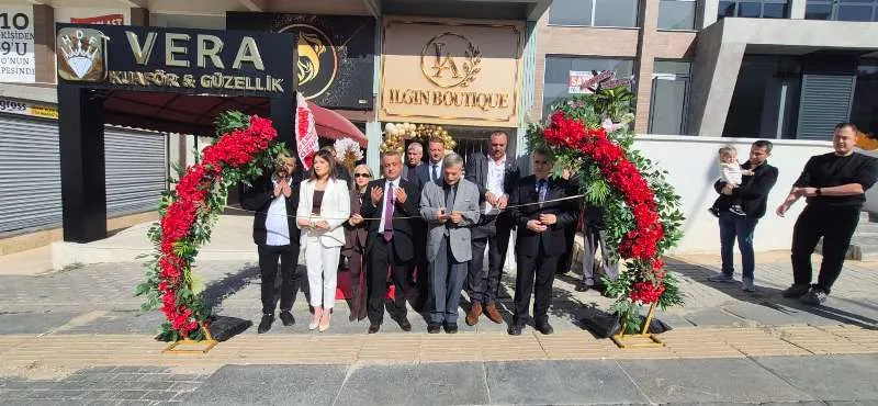 Elmadağ Kaymakamı Çaykara, işletmelerin açılış törenlerine katıldı