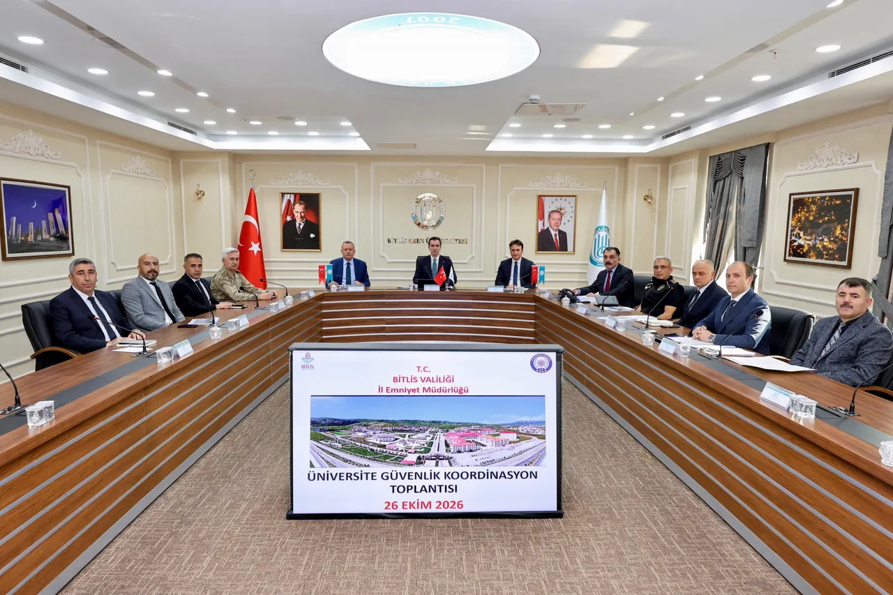 Bitlis Eren Üniversitesinde Üniversite Güvenlik Koordinasyon Toplantısı yapıldı